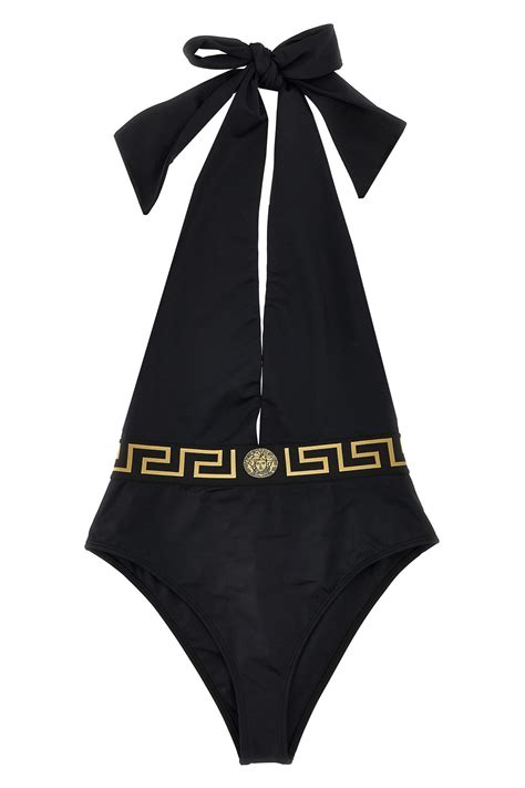 versace beach dress|Versace greca One Piece swimsuit.